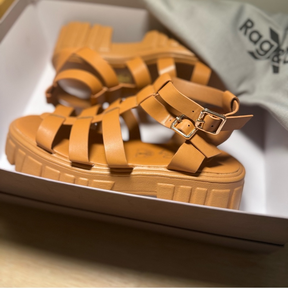 RAG+CO NUDE ANISTON SANDAL SZ39 US8